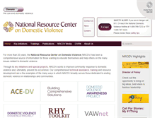 Tablet Screenshot of nrcdv.org